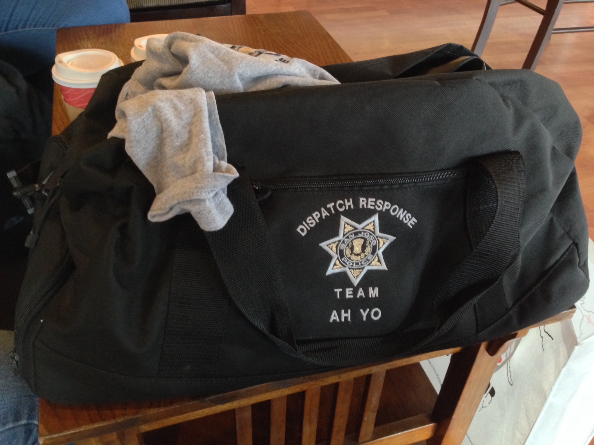 Custom embroidered tote bag