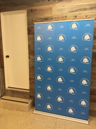 Custom branded retractable banner signage