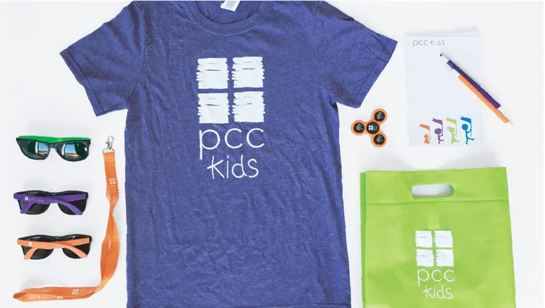 Peninsula Covenant Church kids promotional product kit