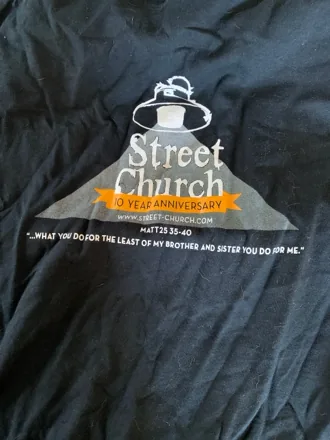 Custom branded anniversary event t-shirt