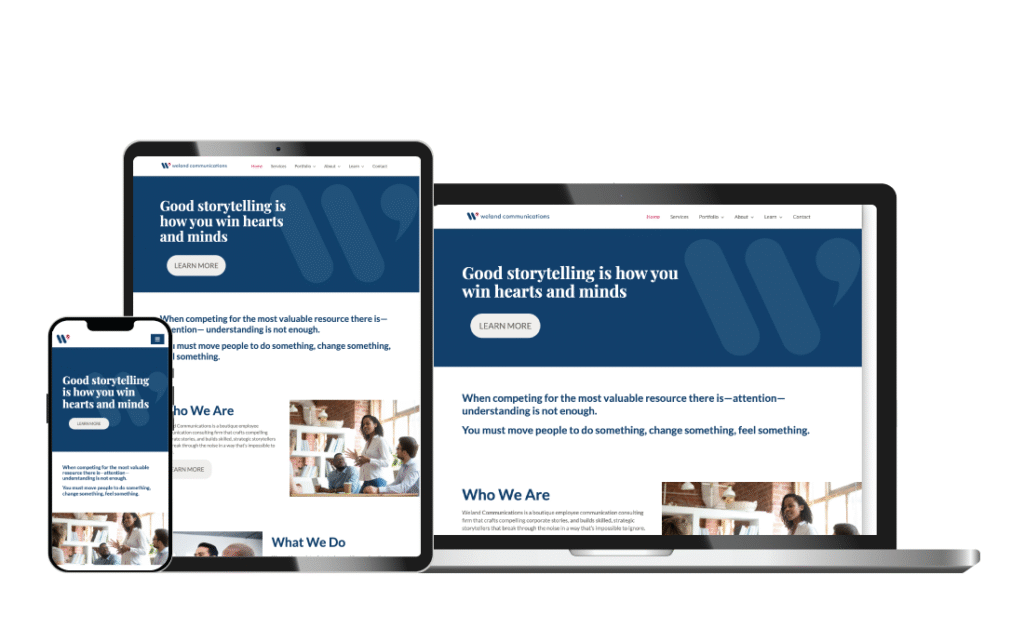 Ei portfolio weland website